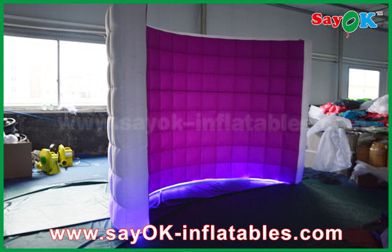 La cabina inflable de la foto de la foto de la cabina del alquiler de la pared inflable del quiosco LED, partido llevó el material del paño de Photobooth Oxford