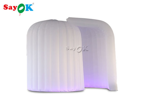 Cabina portátil inflable de la foto de la foto del iglú profesional del estudio los 3*2*2.3m LED con una cortina de puerta