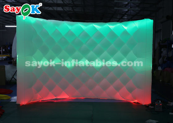 Pared inflable atractiva del contexto de la cabina de la foto del estudio inflable LED de la foto con teledirigido