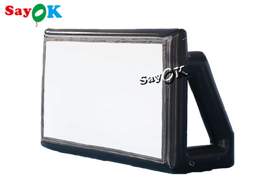 Pantallas de cine Front Projection Inflatable Movie Screen hermético del patio trasero con la bomba 3x1.75mH