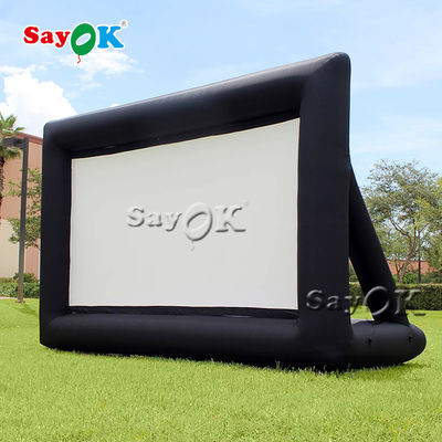 La pantalla de proyección inflable al aire libre modificó la lona para requisitos particulares 0.4m m explota la pantalla de cine