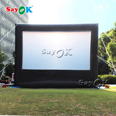 La pantalla de cine inflable grande fácil instala el ODM del paño de Oxford explota la pantalla del teatro