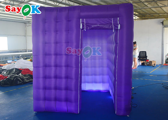 Cabina inflable de costura doble de la foto de la luz del LED para los acontecimientos de la película