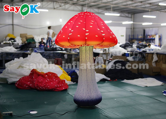 2m 16 color luz LED hongo iluminación inflable decoración para publicidad