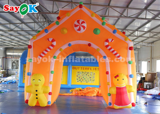 C4 * 4m Tejido de Oxford Arco Inflable de Navidad Para Decoraciones de Fiestas