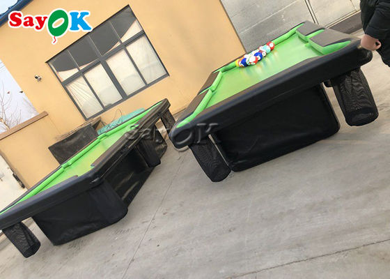 Mesa de billar inflable sellada aire inflable del PVC del juego que rueda 0.9m m con el soporte