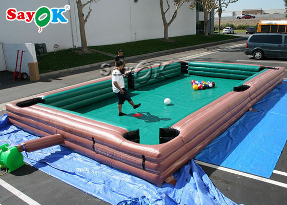 Mesa de billar inflable humana grande inflable Logo Printing del billar de los juegos de los deportes de los juegos de sociedad