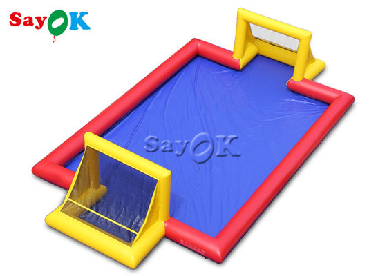 Juegos inflables 10x7x2.5mH Digitaces de los niños que imprimen el campo de fútbol inflable para los niños