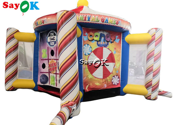 Juego inflable 5 del carnaval del OEM del juego inflable del dardo en 1 para las paradas al aire libre de la tienda