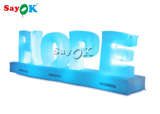 Personalizable 1.3m Inflatable HOPE Alfabeto para la promoción