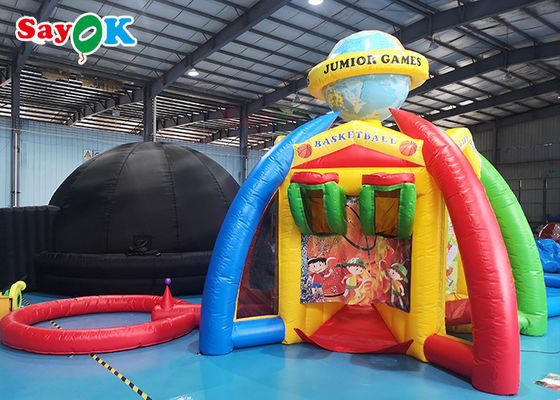Juego inflable comercial divertido del tiroteo del baloncesto del juego de pelota de los juegos inflables gigantes inflables de los deportes