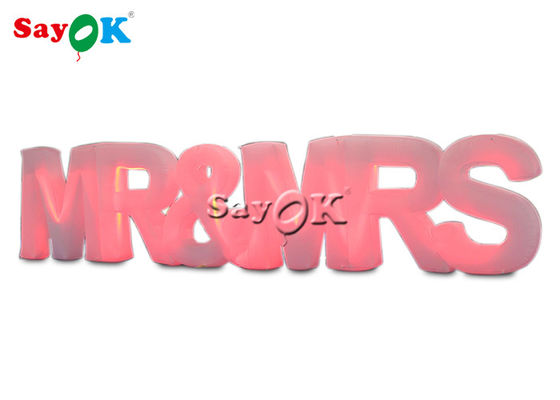 6.17x1.2mH Letras inflables LED para decoración de eventos publicitarios