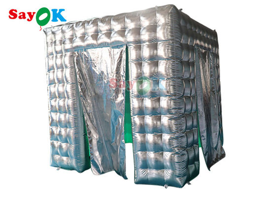 Aduana inflable de la publicidad de la cabina de la foto de la tienda del cubo del partido de la luz inflable del club nocturno al aire libre