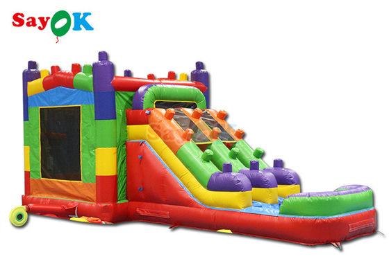 Comercial Inflable Salto de agua Gigante Jardín divertido Salto de la casa tobogán