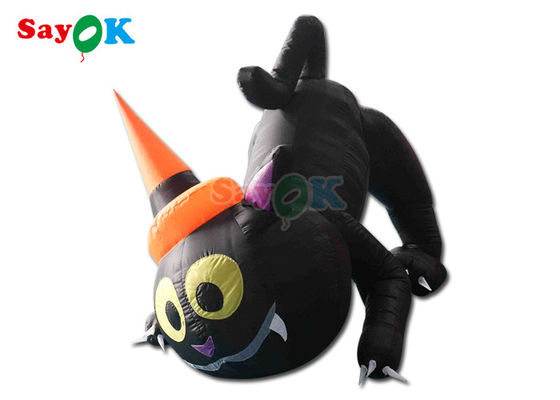 Halloween dibujos animados modelo de animales inflables gato negro decoración de patio de Halloween