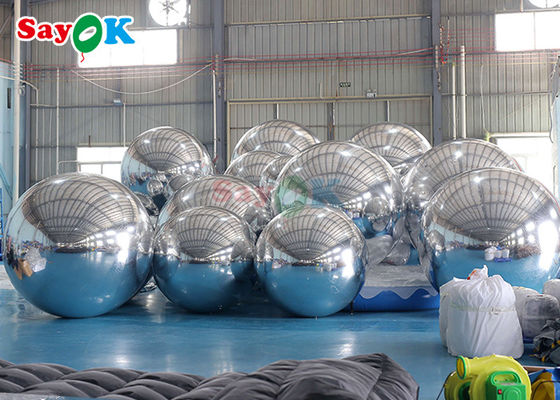 Balón de playa inflables gigante inflables Ball de espejo evento decoración PVC Esfera flotante Balón de espejo para la fiesta