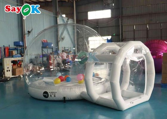 Casa de bolboretas de PVC de calidad comercial Partida para niños Cúpula clara Balón tienda de jardín