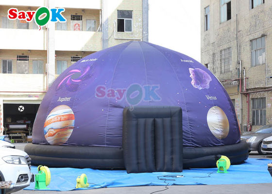 3d proyección de planetario inflable tienda de cúpula 360 grados cúpula completa proyección de casa cúpula de planetario inflable