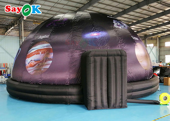 tienda inflable de la bóveda de la proyección del negro del planetario del diámetro de los 5m para la exhibición de la ciencia