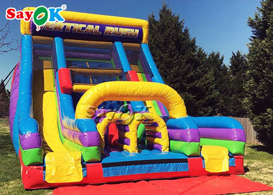 Gran tobogán inflable entretenimiento tobogán inflable para parques temáticos / cuadrado infantil tobogán inflable