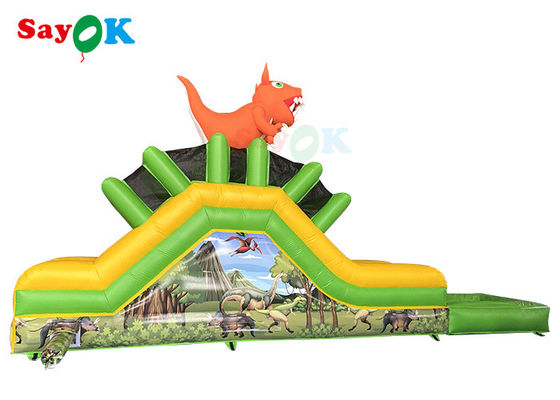 Slide inflables para exteriores patineta inflables comerciales para la impresión de logotipos de parques de atracciones