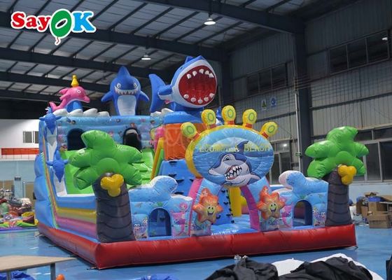 Deslizamiento de castillo inflable comercial de salto combinado casa de rebote deslizamiento de castillo inflable