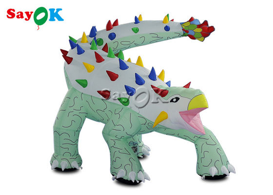 Dinosaurio inflables de Navidad 1.8x1.2mH Anquilosaurio inflables Modelo de dibujos animados para publicidad