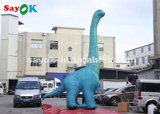 Dinosaurio inflables de Navidad 7m H Modelo gigante de dinosaurio inflables con soplador de aire para exhibición