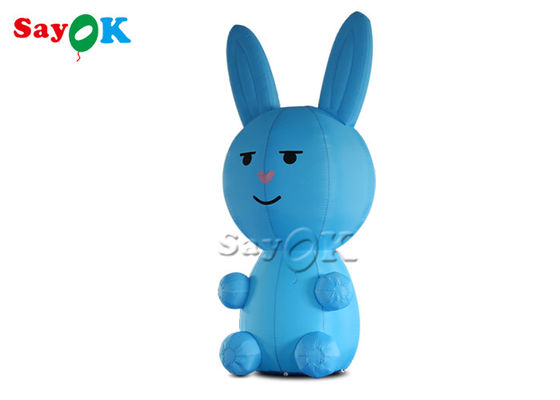 Personajes de dibujos animados inflables Jumbo Explotar Conejo Azul