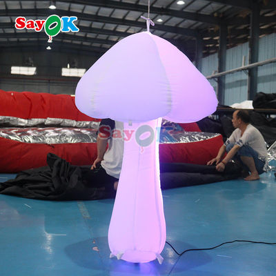 3.2FT Inflables de hongo luz de Navidad Decoración de hongo Led inflables