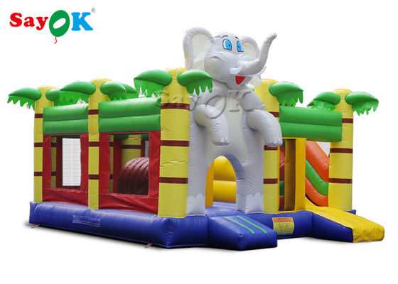 Inicio Mini Elefante dibujos animados Inflable castillo de tiradores Para la fiesta de niños
