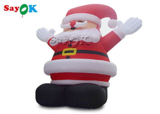 10m modelo de Navidad inflables de Santa para la publicidad