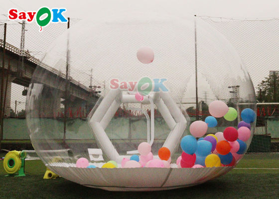 Los globos inflables burbujean sitio claro de la burbuja de la tienda de la bóveda de la familia de la burbuja transparente del banquete de boda para acampar